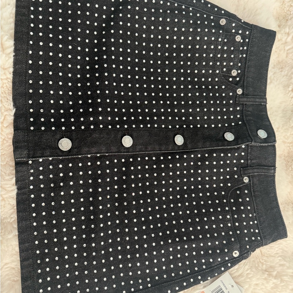 Michael Kors Black Studded Mini Skirt